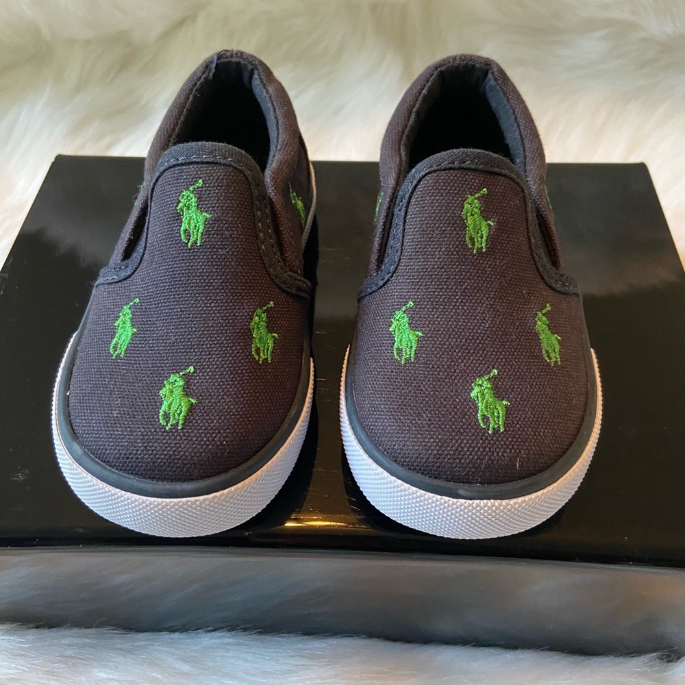 Polo by Ralph Lauren slide on toddler shoes